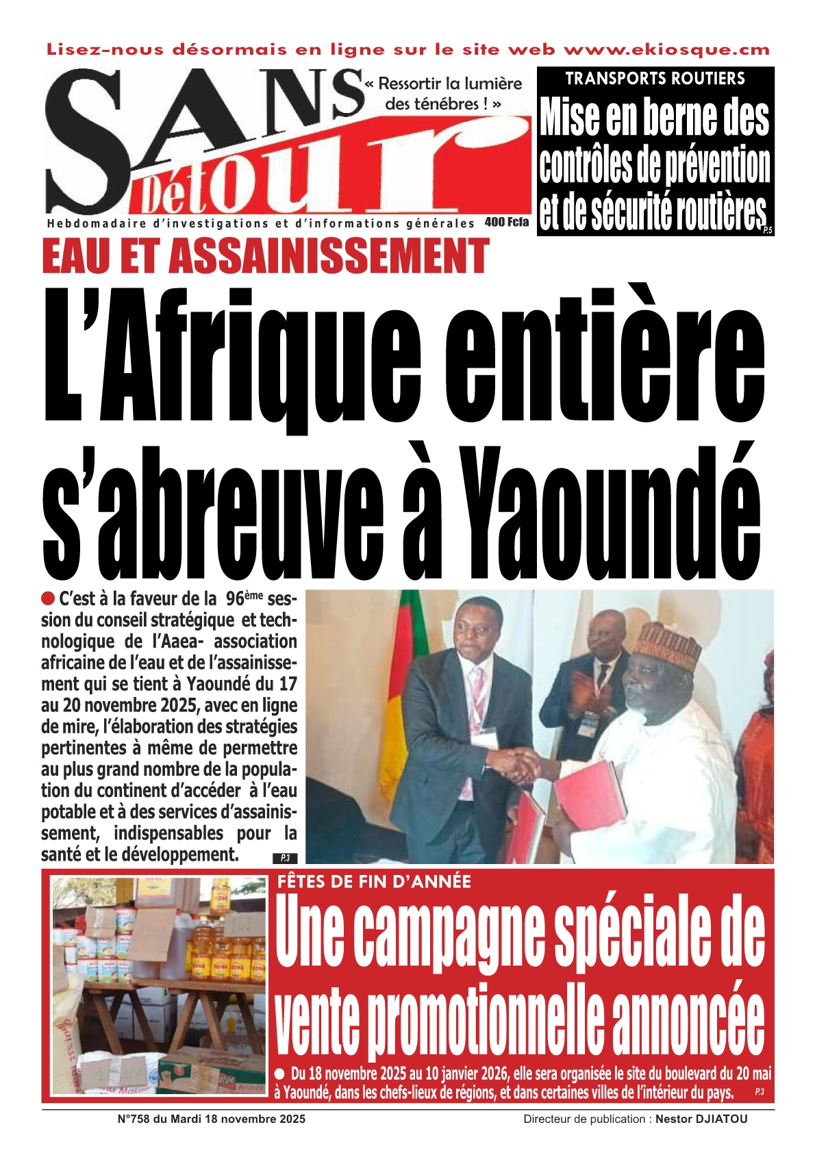 L’Afrique entière s’abreuve à Yaoundé : l’eau au cœur des enjeux continentaux